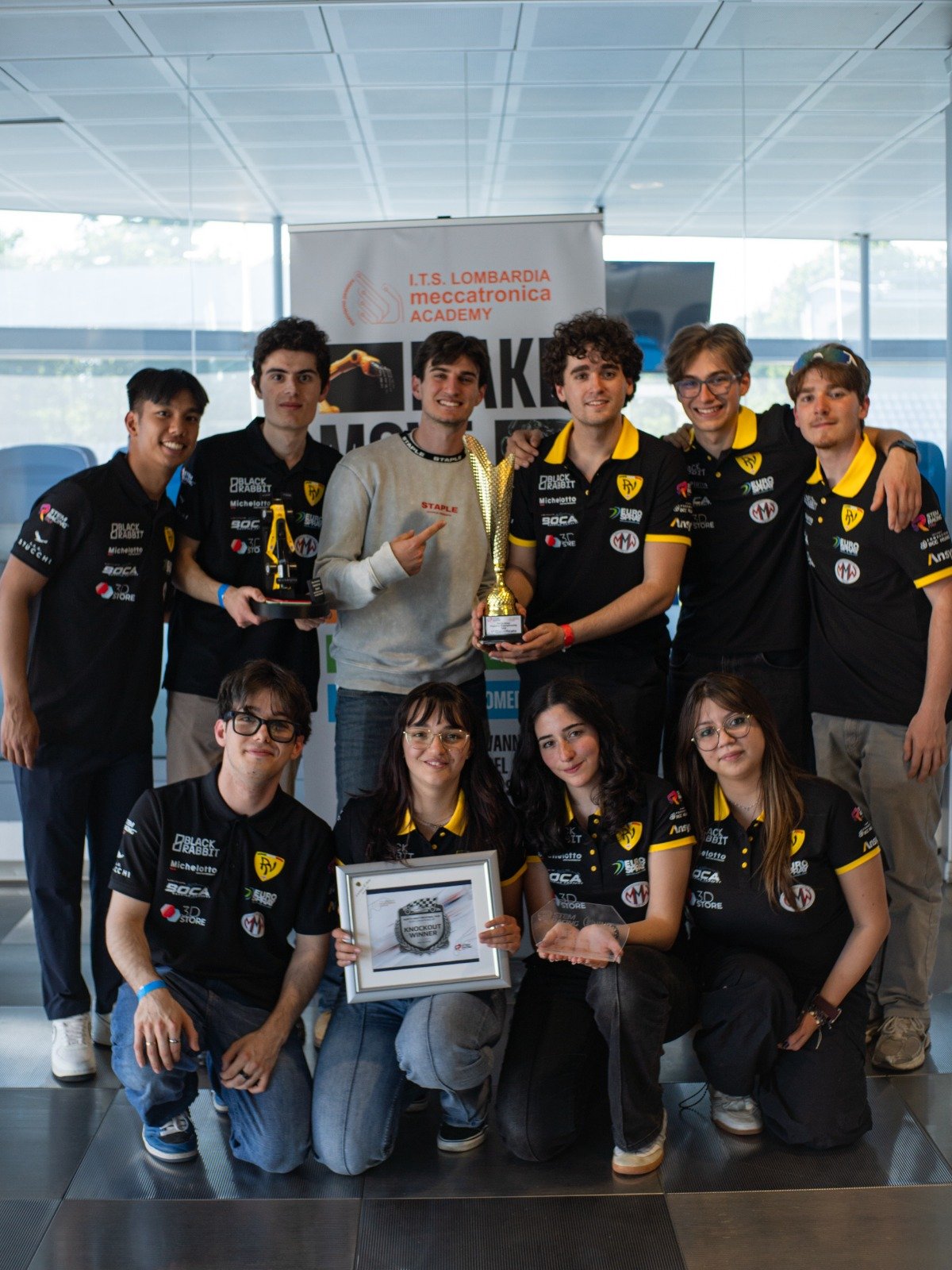 Group, post-podium.
